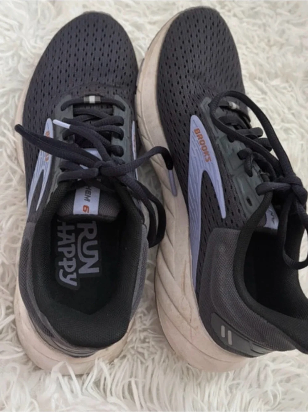 Brooks Anthem 6 Women's Running Shoes Ebony/Lavender/Copper Size 7.5